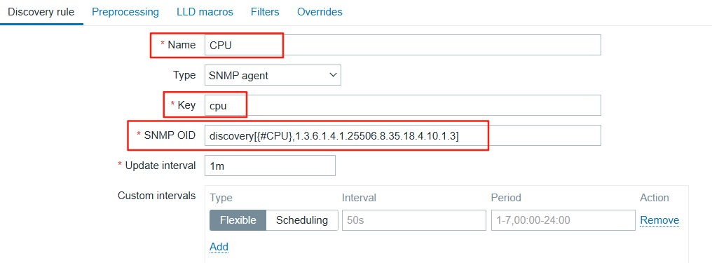 1.17 添加CPU自动发现规则
