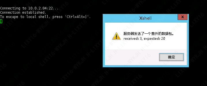 连接失败